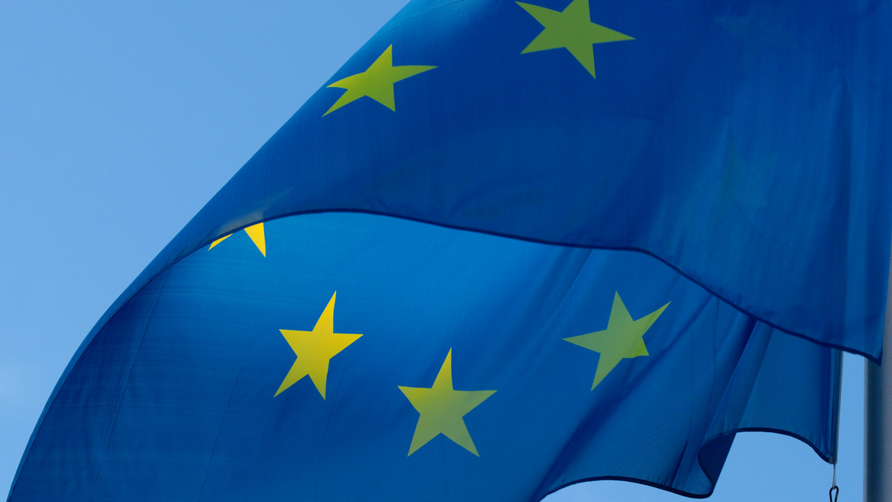 EU flagg i vinden