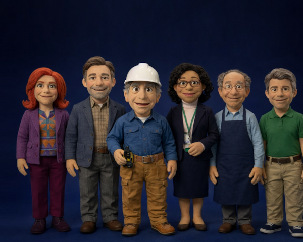 Tegneseriefigur av bedriftsledere