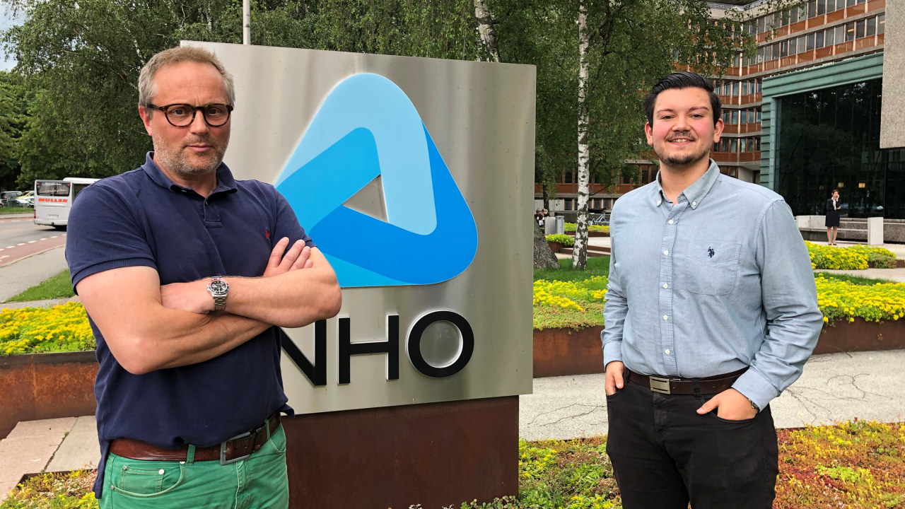 Morten Gösta Jansson og Frederick Hjertø jobber i NHO Viken Oslo