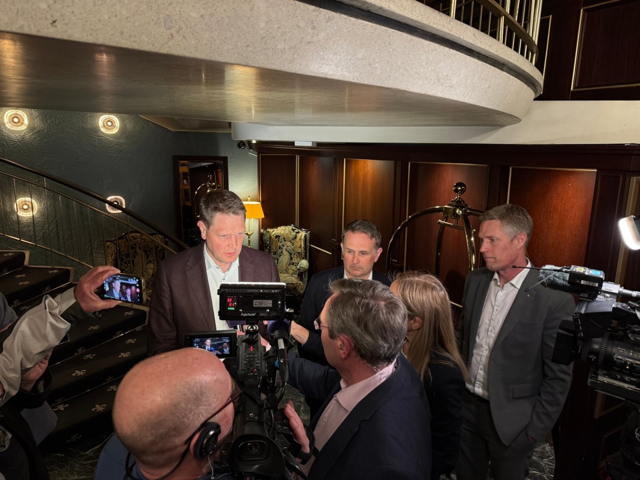 Bilde fra pressekonferansen