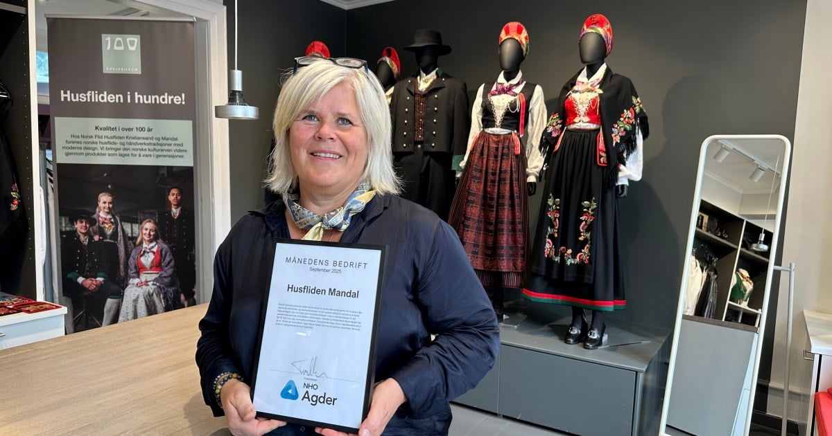 POPULÆRE TRADISJONER: Vestagder Husflid AS har 27 medarbeidere i Mandal og Kristiansand. De produserer 300 bunader i året og opplever høy etterspørsel etter tradisjonshåndverk, sier daglig leder Inger-Lise Brøto Torland.