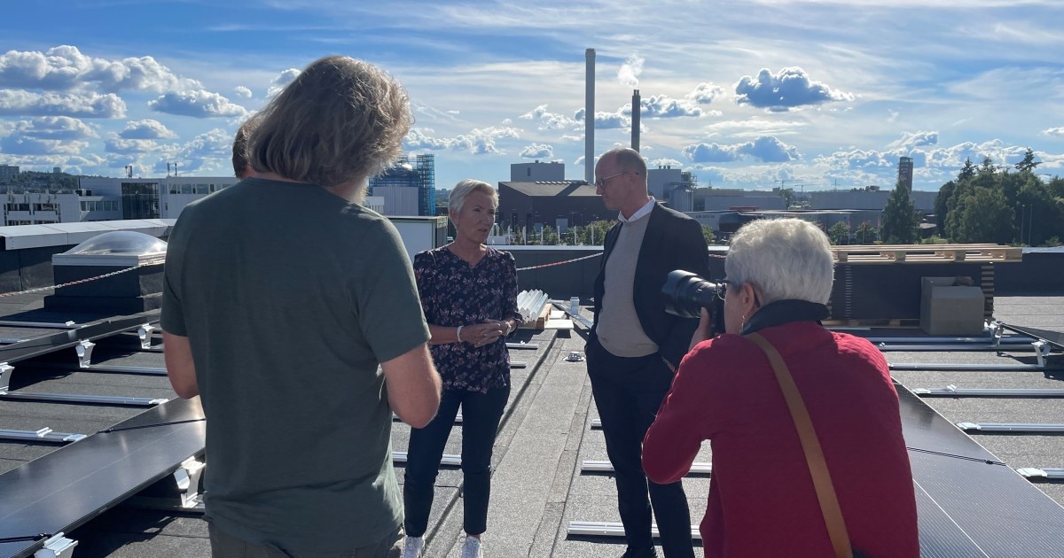 LO-leder Peggy Hessen Følsvik og NHO-sjef Ole Erik Almlid lanserer statusrapport for felles energi- og industripolitisk plattform.