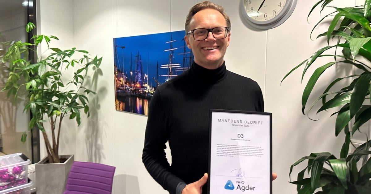 MÅNEDENS BEDRIFT NOVEMBER: Dag Tynes har etablert D3 som en svært anerkjent tilrettelegger for arrangementer, konferanser og møteplasser med noen av Norges mest krevende kunder på oppdragslisten. Eirik Kvia er den andre halvdelen av D3 – som de to driver fra hvert sitt hjemmekontor på henholdsvis Hisøy og Flekkerøy.