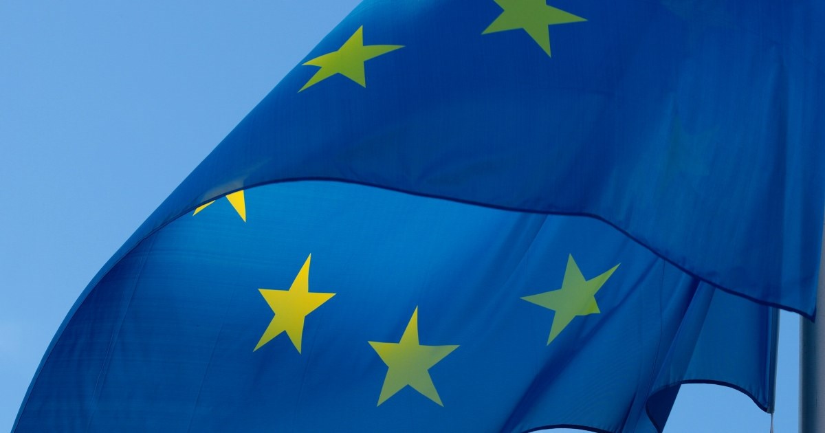 EU flagg i vinden
