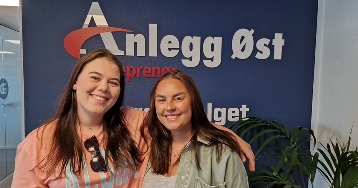 F.v. Elena Slåen Bekkemellem (23), Lærling Anleggsmaskinfører 2023-26 Trude Nilsen Lind	(23), Lærling Anleggsmaskinfører 2023-26 FOTO: Anlegg Øst