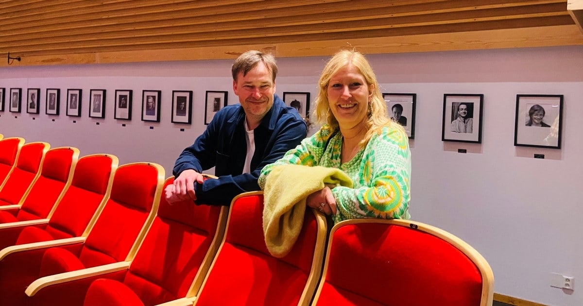 Andreas Gilhuus direktør Ibsenhuset og regiondirektør Kristin Saga